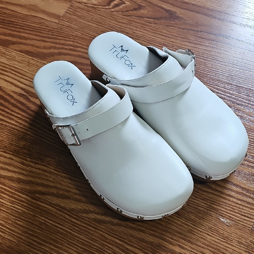 Kids White Clogs